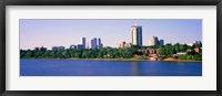 Framed Buildings at the waterfront, Arkansas River, Tulsa, Oklahoma