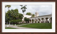 Framed Colonnade in Balboa Park, San Diego, California, USA