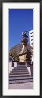 Framed Kit Carson Statue, Pioneer Monument, Denver, Colorado, USA
