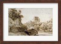 Framed Wooded Landscape