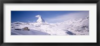 Framed Hotel on a polar landscape, Matterhorn, Zermatt, Switzerland