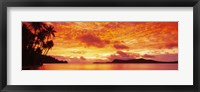 Framed Sunset, Huahine Island, Tahiti