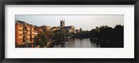 Framed Church Along A River, Worcester Cathedral, Worcester, England, United Kingdom