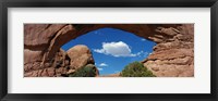 Framed North Window, Arches National Park, Utah, USA