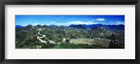 Framed Fortified wall on a mountain, Great Wall Of China, Beijing, China