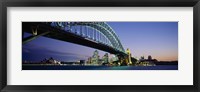 Framed Low angle view of a bridge, Sydney Harbor Bridge, Sydney, New South Wales, Australia