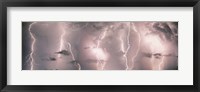 Framed Thunderstorm with Lightning