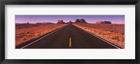 Framed Road Monument Valley  AZ USA