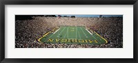 Framed University Of Michigan Stadium, Ann Arbor, Michigan, USA