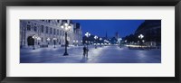 Framed Hotel de Ville & Notre Dame Cathedral Paris France