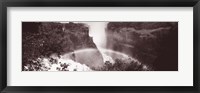 Framed Victoria Falls Zimbabwe Africa (black and white)