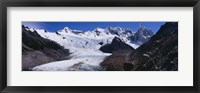 Framed Glacier on a mountain range, Argentine Glaciers National Park, Patagonia, Argentina
