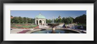 Framed Germany, Munich, Hofgarten, Tourist sitting in the park