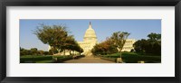 Framed Capitol Building, Washington DC, District Of Columbia, USA