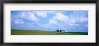 Framed Panoramic view of a landscape, Marshall County, Iowa, USA