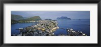 Framed High angle view of a town, Alesund, More og Romsdall, Norway