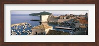 Framed Harbor Of Dubrovnik, Croatia