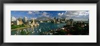 Framed Harbor And City And Bridge, Sydney, Australia