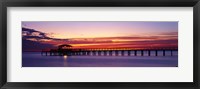 Framed Sunset Mobile Pier AL USA