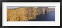 Framed High Angle View Of Cliffs, Cliffs Of Mother, County Clare, Republic Of Ireland