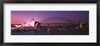 Framed Opera House Harbour Bridge Sydney Australia