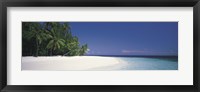 Framed White Sand Beach Maldives