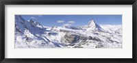 Framed Snow Covered Slopes, Matterhorn Switzerland