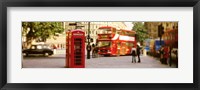 Framed Phone Box, Trafalgar Square Afternoon, London, England, United Kingdom