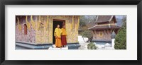 Framed Monks Wat Xien Thong Luang Prabang Laos