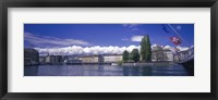 Framed Rhone River Geneva Switzerland