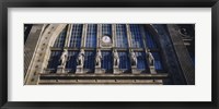 Framed Low angle view of statues on a railroad station building, Gare Du Nord, Paris, France
