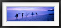 Framed Surfers on Beach Costa Rica