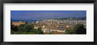 Framed Aerial View Of A City, Nice, France