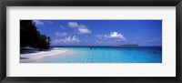 Framed Tropical Beach Ihru Maldives