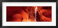 Framed Shaft of sunlight in a canyon, Antelope Canyon, Arizona, USA