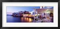 Framed Waterfront View of Mykonos, Greece