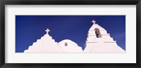 Framed Low angle view of a church, Mykonos, Cyclades Islands, Greece