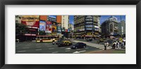 Framed Vehicles Moving On A Road, Buenos Aires, Argentina