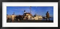 Framed Tourboat Moored At A Dock, Helsinki, Finland