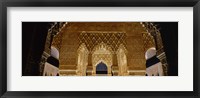 Framed Carving on the wall of a palace, Court Of Lions, Alhambra, Granada, Andalusia, Spain