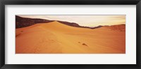 Framed Sand dunes in a desert, Coral Pink Sand Dunes State Park, Utah, USA