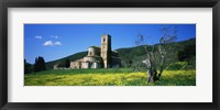 Framed San Antimo Monastery, Tuscany, Italy