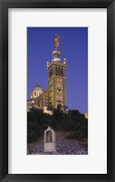 Framed Low angle view of a tower of a church, Notre Dame De La Garde, Marseille, France