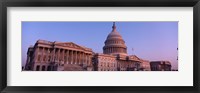 Framed Low angle view of a government building, Capitol Building, Washington DC, USA