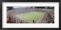 Framed Crowd in a stadium, Sevilla FC, Estadio Ramon Sanchez Pizjuan, Seville, Seville Province, Andalusia, Spain