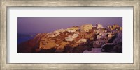 Framed Town on a cliff, Santorini, Greece