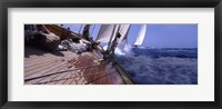 Framed Sailboats in the sea, Antigua, Antigua and Barbuda