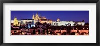 Framed Charles Bridge, Hradcany Castle, St. Vitus Cathedral, Prague, Czech Republic