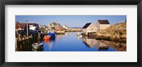 Framed Fishing village of Peggy's Cove, Nova Scotia, Canada