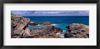 Framed Rock formations on the coast, Bermuda